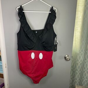 Torrid Disney Womens 4 Mickey Mouse One Piece Bathing Suit NWT